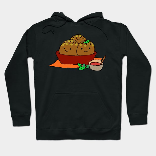 Cute Meatballs Hoodie by jhsells98